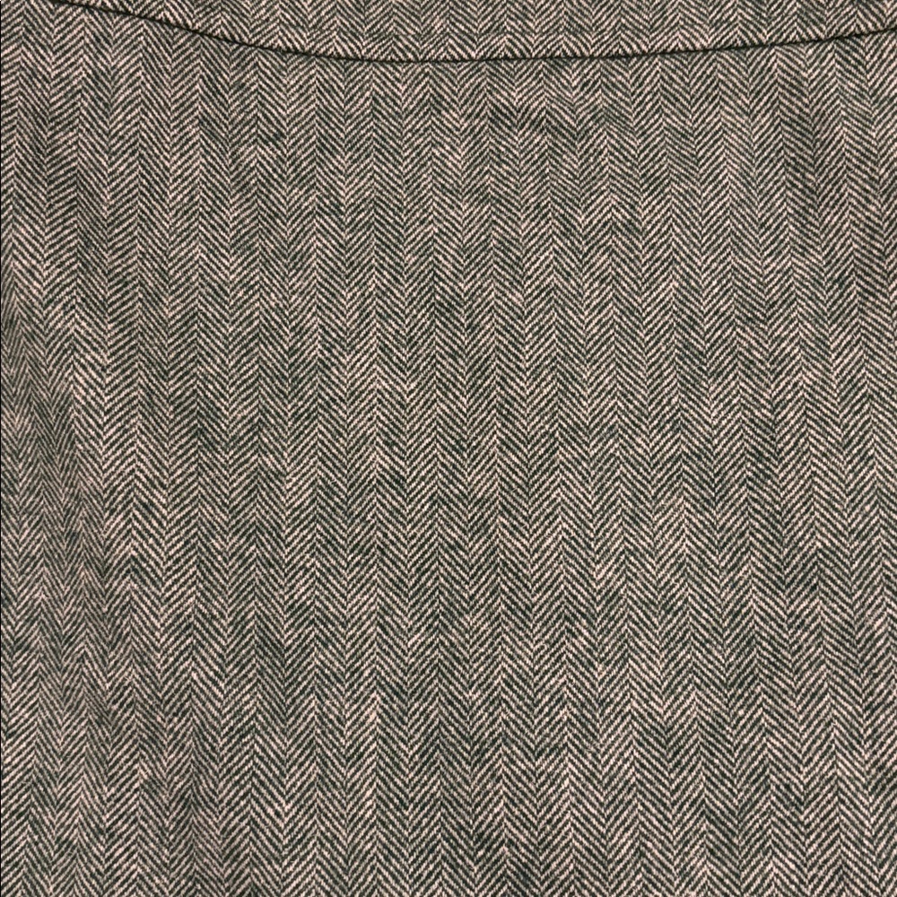 J. Crew Green and white chevron A-Line Skirt - Picture 5 of 8